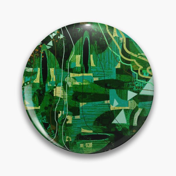 Item preview, Futuristic Contemporer Abstract Digital Painting in Green designed and sold by MyArt23.