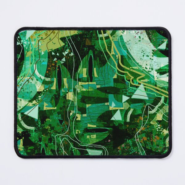 Item preview, Futuristic Contemporer Abstract Digital Painting in Green designed and sold by MyArt23.