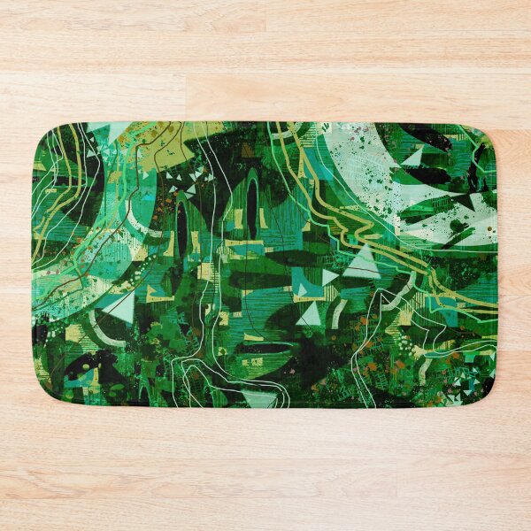 Item preview, Futuristic Contemporer Abstract Digital Painting in Green designed and sold by MyArt23.