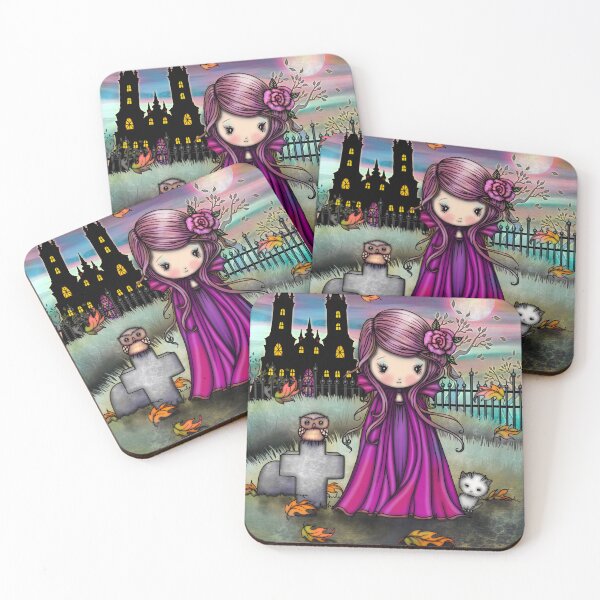 Item preview, Violet Cute Vampire Art designed and sold by Molly  Harrison.