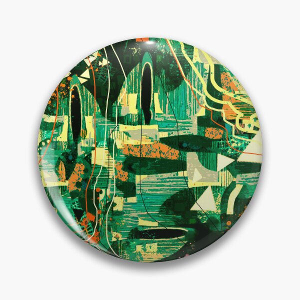 Item preview, Futuristic Contemporer Abstract Digital Painting in Green designed and sold by MyArt23.