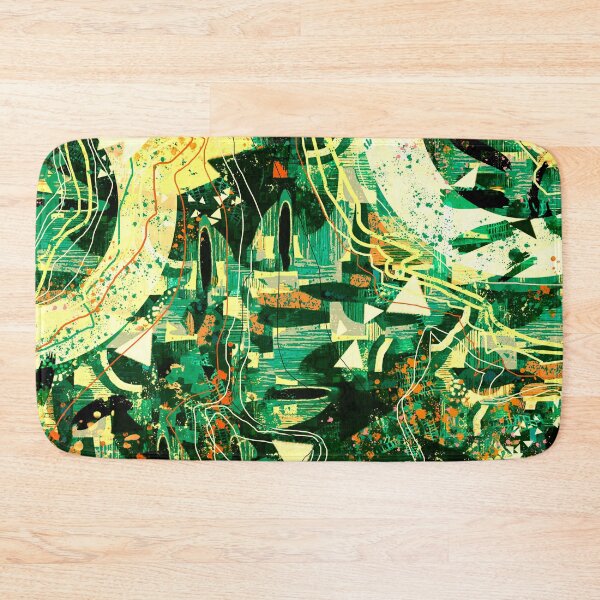 Item preview, Futuristic Contemporer Abstract Digital Painting in Green designed and sold by MyArt23.