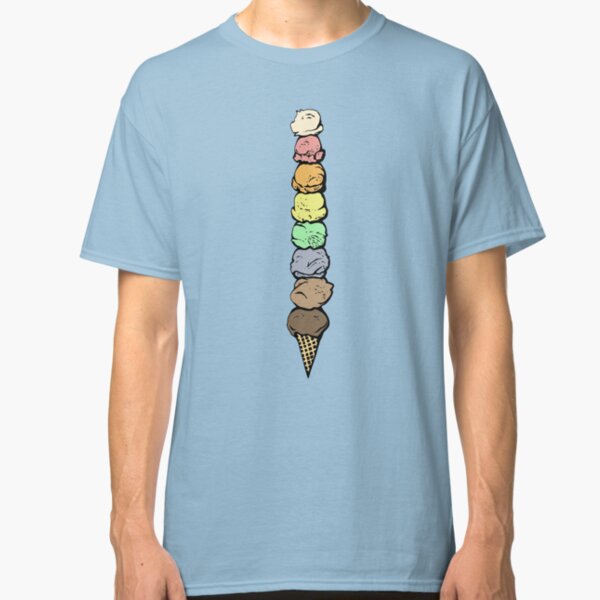 Giant Rainbow Ice Cream Cone - Single Classic T-Shirt