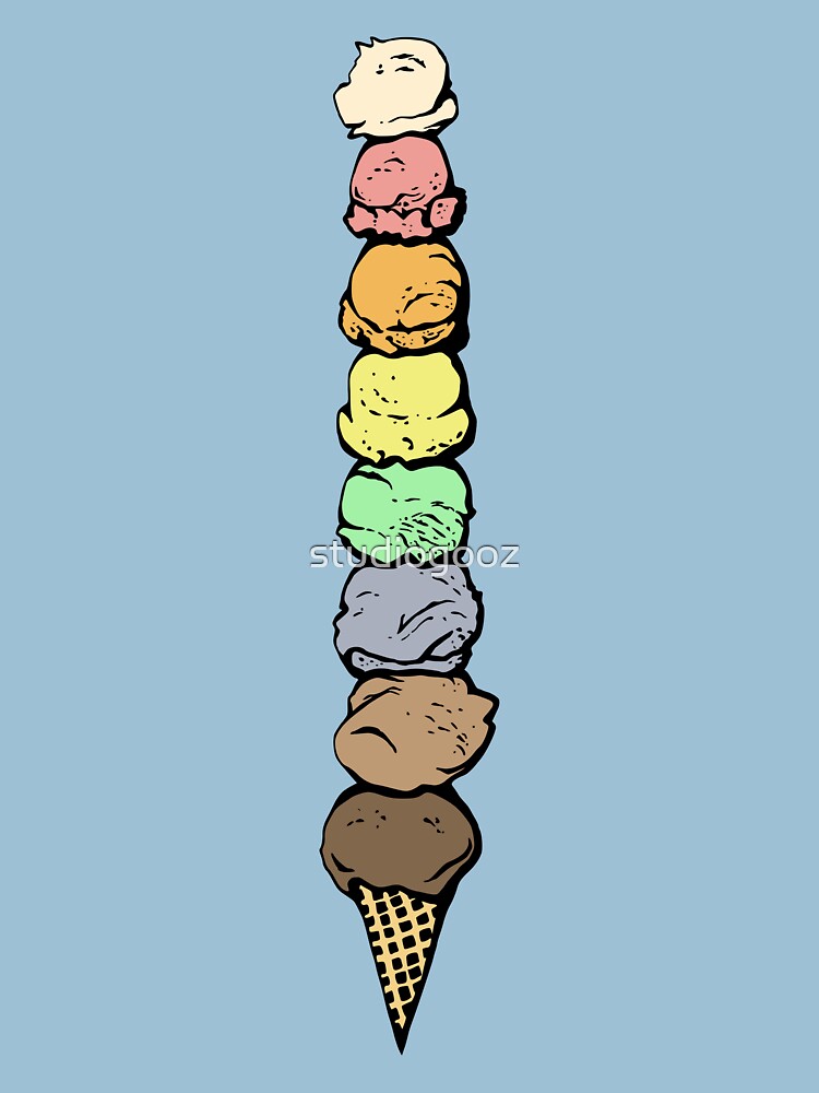 Giant Rainbow Ice Cream Cone - Single by studiogooz