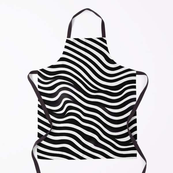 Item preview, Black Waves on White Background in Modern Style designed and sold by NECHSTORE.