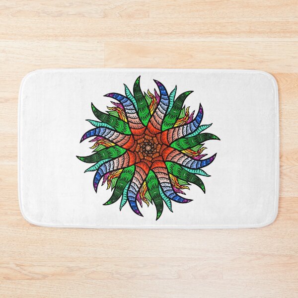 Item preview, Colorful Pattern Plant Mandala designed and sold by digitaldraw4you.