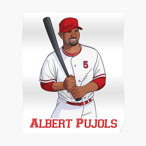  LISHINE Baseball Superstar Albert Pujols Canvas Prints Poster  Wall Art For Home Office Decorations With Framed 10x8: Posters & Prints