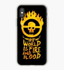 My world is fire iPhone Case