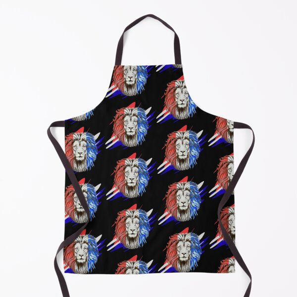 Item preview, Lion Zion Rasta Reggae Art - Blue White Red designed and sold by MYZAK HRM.