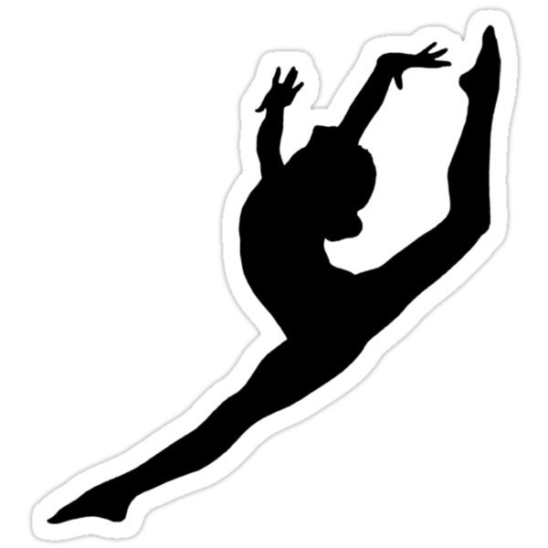 "Dancer/Gymnast" Stickers by eviemae | Redbubble