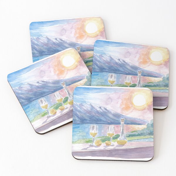 Item preview, Lake Garda with Limoncello and Incredible view of Mountains and Seashore designed and sold by artshop77.