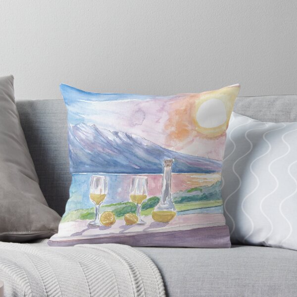Artikel-Vorschau von Gardasee mit Limoncello und unglaublicher Aussicht auf Berge und Küste, designt und verkauft von artshop77.