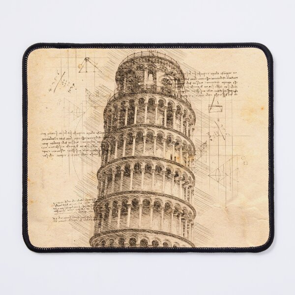 Item preview, Pisa Leaning Tower Vintage Sketch designed and sold by werdantem.