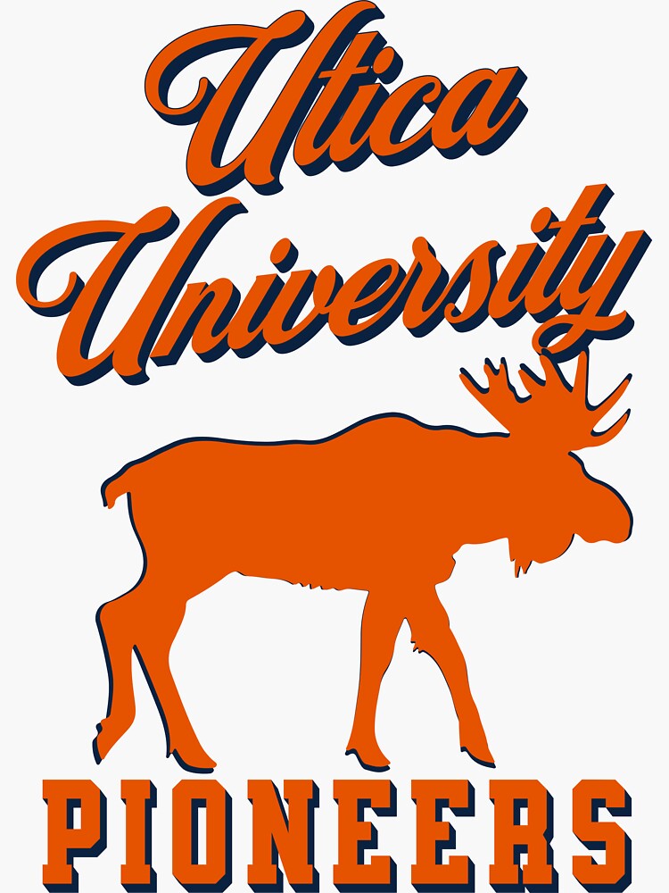 " Utica University Pioneer Logo wear" Sticker for Sale by techdave