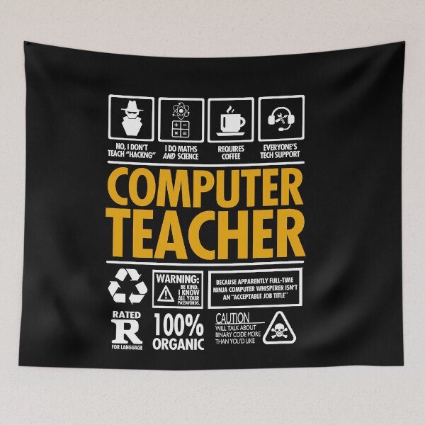 Item preview, Funny Computer Teacher "I Don't Teach Hacking" designed and sold by Nerd Shizzle.