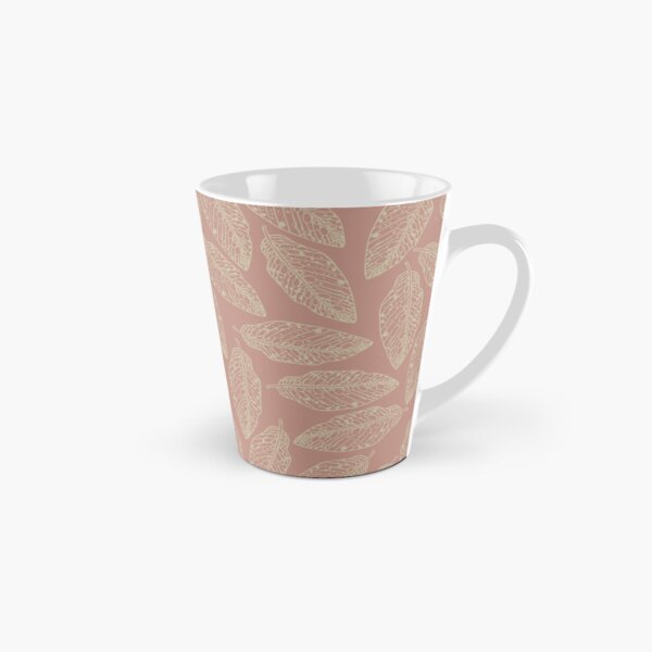 FALLEN LEAVES perfect for this autumn season in an elegant warm yellow and dusty pink Tall Mug