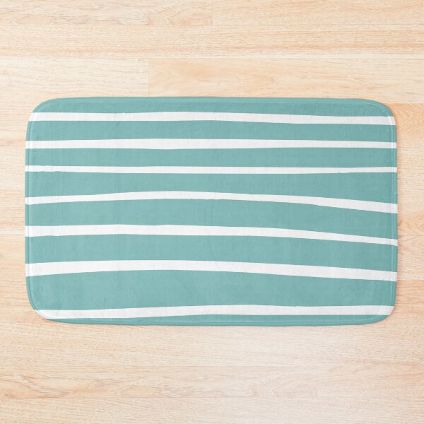 Item preview, White hand drawn lines on turquoise background designed and sold by BattaAnastasia.