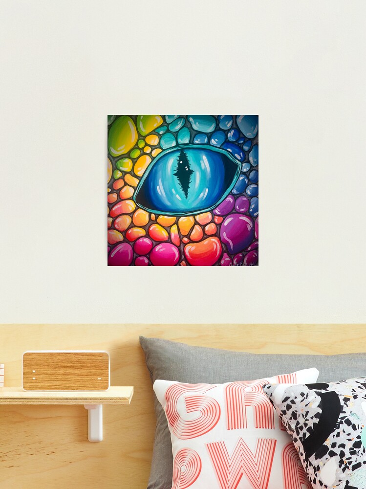 Dragon Eyes ' Poster, picture, metal print, paint by MatiasCurrie