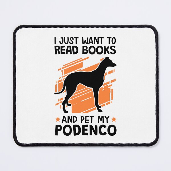 Item preview, Reading books and stroking Podenco hunting dog designed and sold by madgrfx.