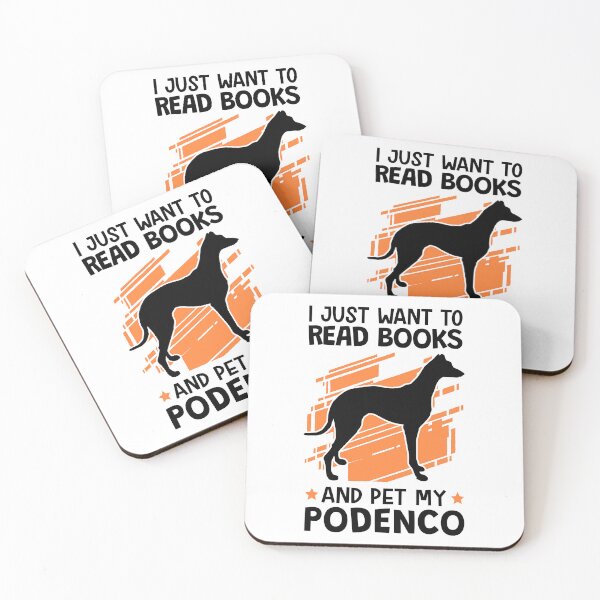 Item preview, Reading books and stroking Podenco hunting dog designed and sold by madgrfx.