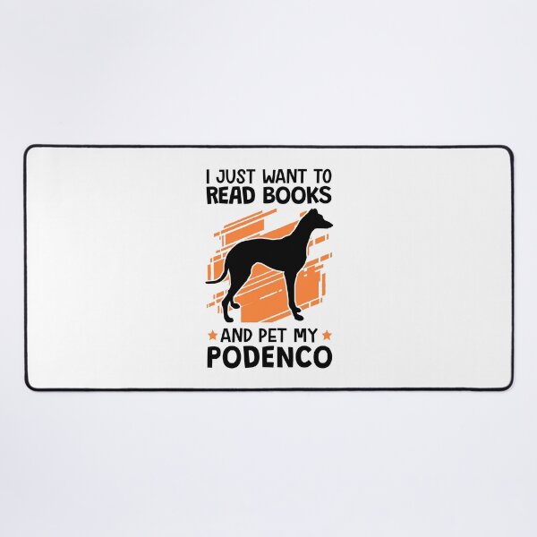 Item preview, Reading books and stroking Podenco hunting dog designed and sold by madgrfx.
