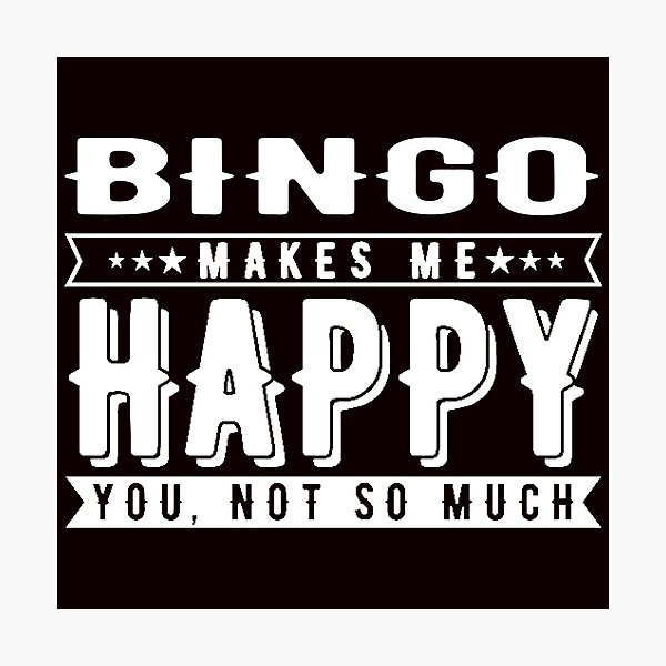 Artikelvorschau, Bingo macht mich glücklich, lustiges Bingo, Bingospieler entworfen und verkauft von Aerial Addicts.