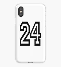24, TEAM, SPORTS, NUMBER 24, TWENTY, FOUR, Competition, iPhone Case