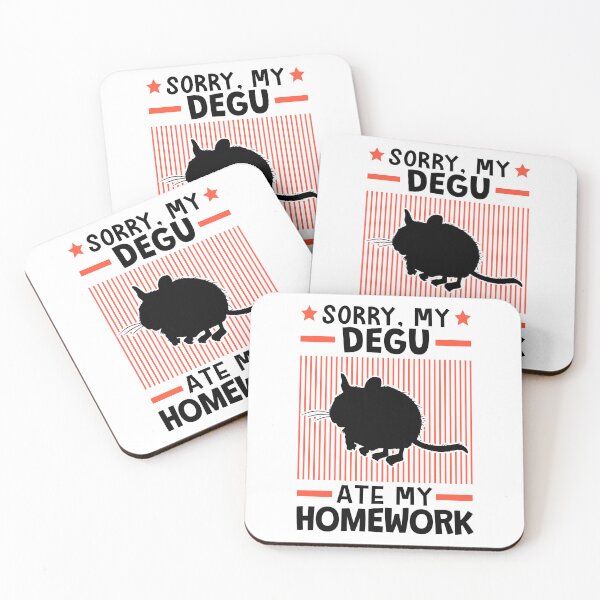 Item preview, Degu ate my homework designed and sold by madgrfx.