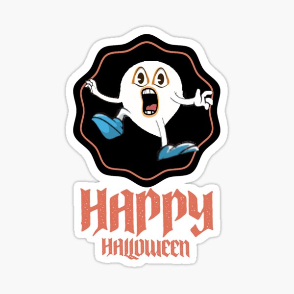 Haunted Mound Happy halloween Sticker