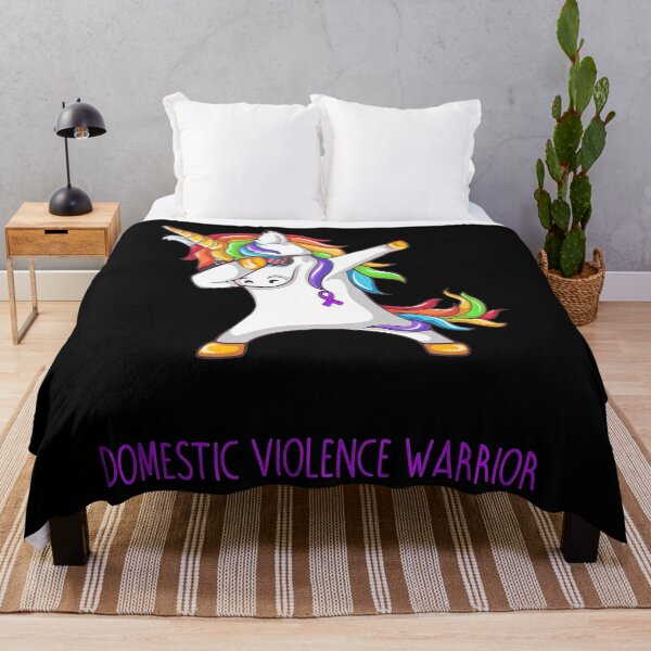 Item preview, Domestic Violence Awareness Domestic Violence Warrior Brave Strong Fearless Support Domestic Violence Warrior Gifts designed and sold by heckforddewey.