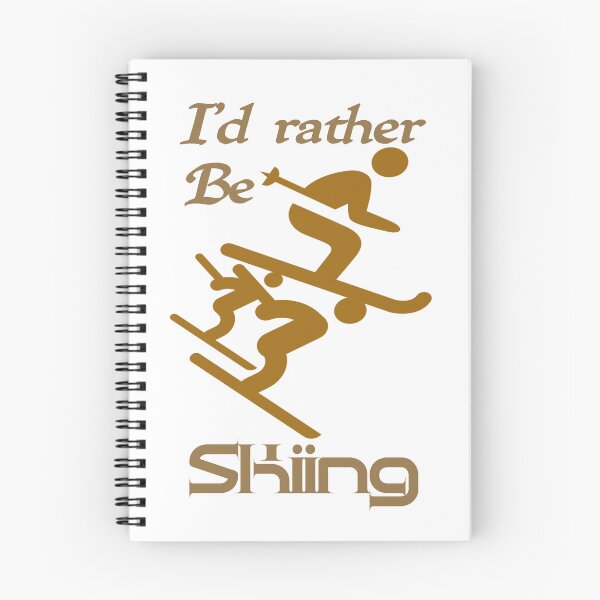 Item preview, I'd rather be skiing, I would rather be skiing,,,  designed and sold by Chakilogy.