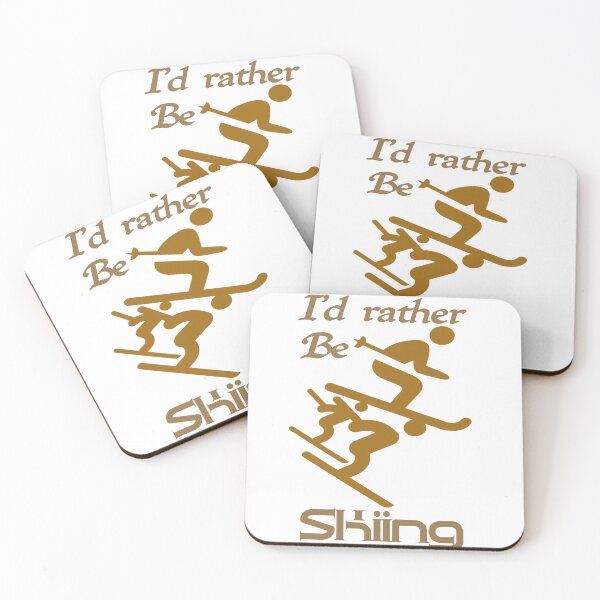 Item preview, I'd rather be skiing, I would rather be skiing,,,  designed and sold by Chakilogy.