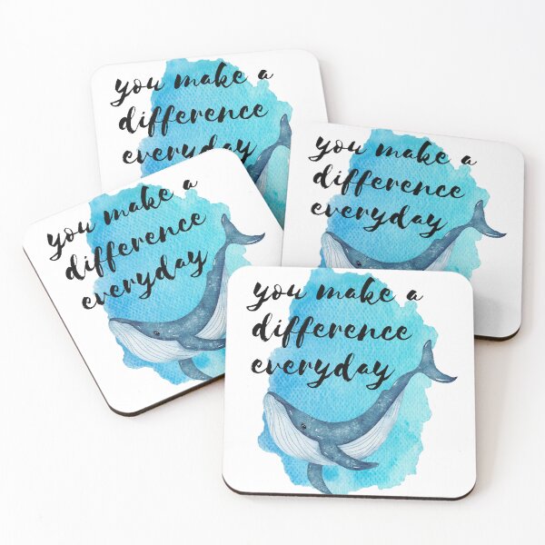 Item preview, You Make A Difference Everyday  | Starry Whale Shark | Whale Shark watercolor designed and sold by SodaPUNCH.