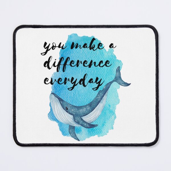 Item preview, You Make A Difference Everyday  | Starry Whale Shark | Whale Shark watercolor designed and sold by SodaPUNCH.