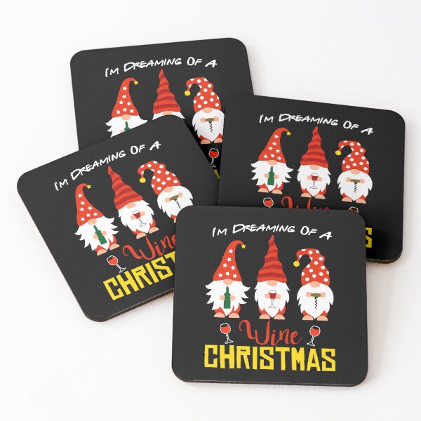 Item preview, I'm Dreaming Of A Wine Christmas Gnome Xmas Drinking designed and sold by BELASKRI STORE.