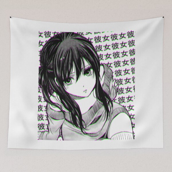 Item preview, GIRLFRIEND (BLACK AND WHITE) - SAD JAPANESE ANIME AESTHETIC designed and sold by PalmMurrdg.