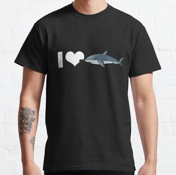 I Love Sharks T-Shirts for Sale
