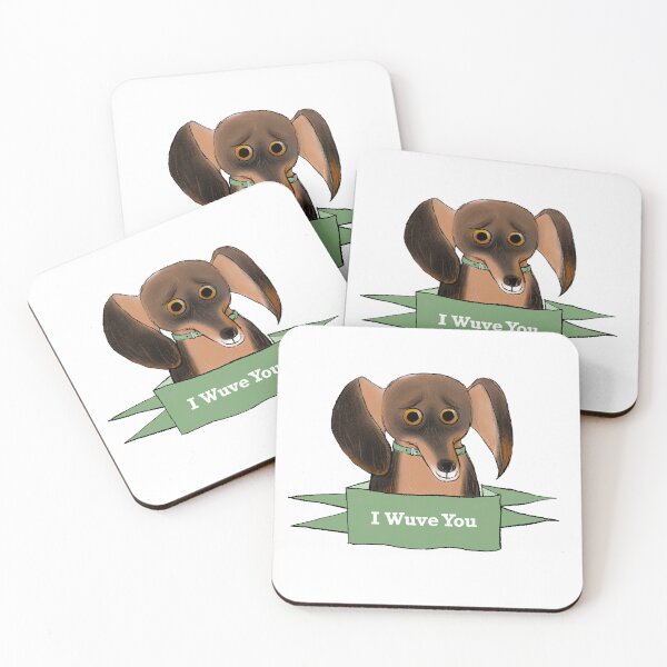 Item preview, ‘I Wuve You’ Dachshund designed and sold by Nici Gregory.