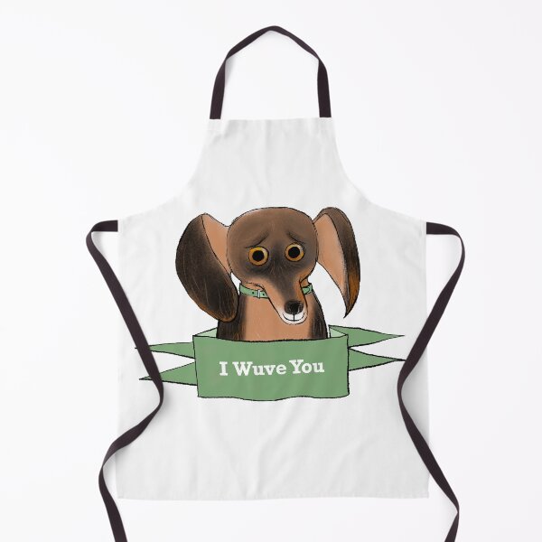 Item preview, ‘I Wuve You’ Dachshund designed and sold by Nici Gregory.