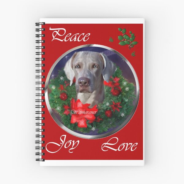 Aperçu de l'œuvre Cadeaux de Noël Weimaraner créée et vendue par springdaleshops.