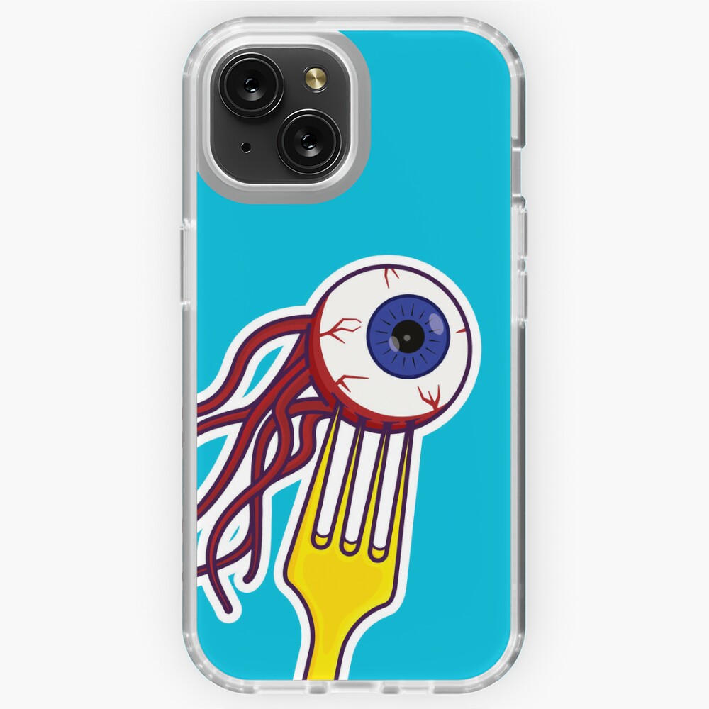 Creepy Eyeball on Fork Sticker for Sale by hixonhouse