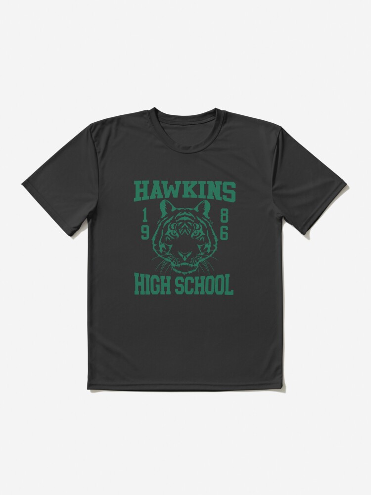 Stranger Things 4 Hawkins High School Green Logo T-Shirt