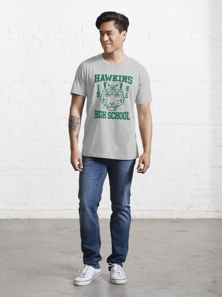 Stranger Things 4 Hawkins High School Green Logo T-Shirt