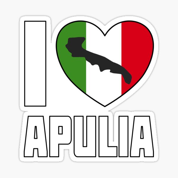 Item preview, I Love Apulia - I Heart Apulia Italy  designed and sold by molamode.