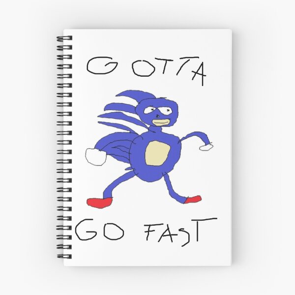 Aperçu de l'œuvre Faut aller vite Sanic | T-shirt drôle de mème créée et vendue par LichiShop.