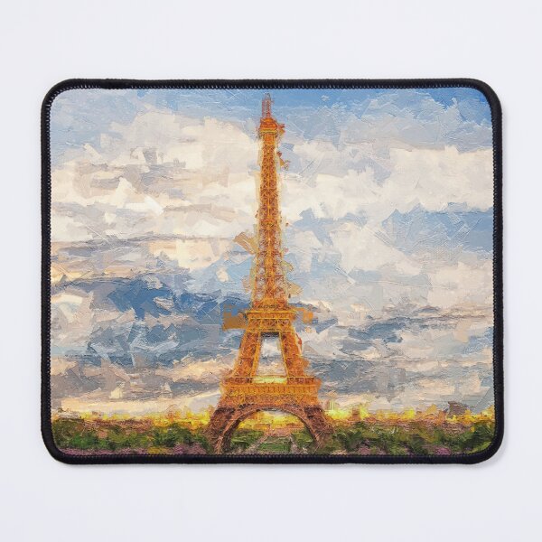 Item preview, Vintage Eiffel Tower Oil Painting designed and sold by werdantem.
