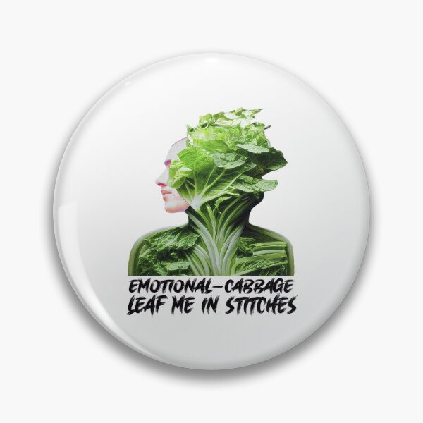 Item preview, Emotional Cabbage. Leaf me in Stitches Cabbage to Laugh Vegans - Eat emotionally designed and sold by Rocky Mountain Artistry.