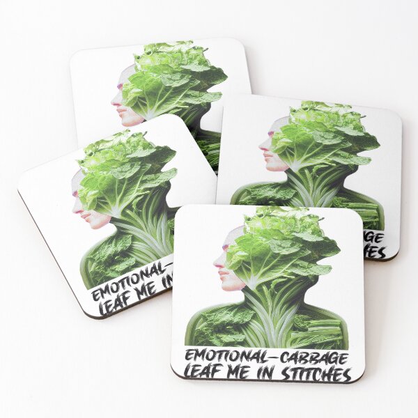 Item preview, Emotional Cabbage. Leaf me in Stitches Cabbage to Laugh Vegans - Eat emotionally designed and sold by Rocky Mountain Artistry.