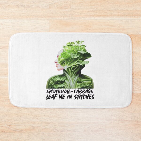 Item preview, Emotional Cabbage. Leaf me in Stitches Cabbage to Laugh Vegans - Eat emotionally designed and sold by Rocky Mountain Artistry.