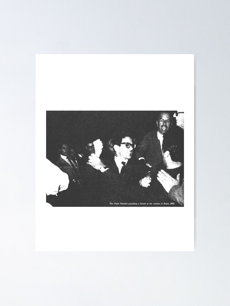 Pasolini Roma　Pier Paolo Pasolini Pier Paolo Pasolini punches a young fascist in front of the cinema